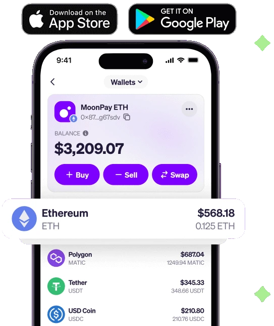 Moonpay, partenaire crypto officiel, vous permet de déposer des fonds en toute sécurité sur Rainbet.