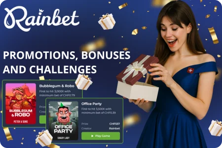 Promotions, Rainbet Bonuses and Challenges