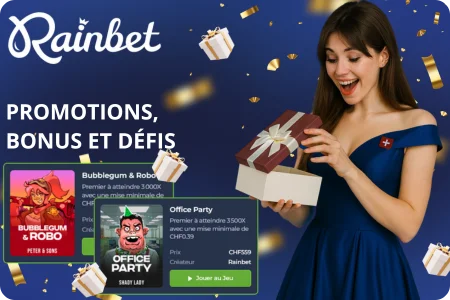 Promotions, bonus et défis