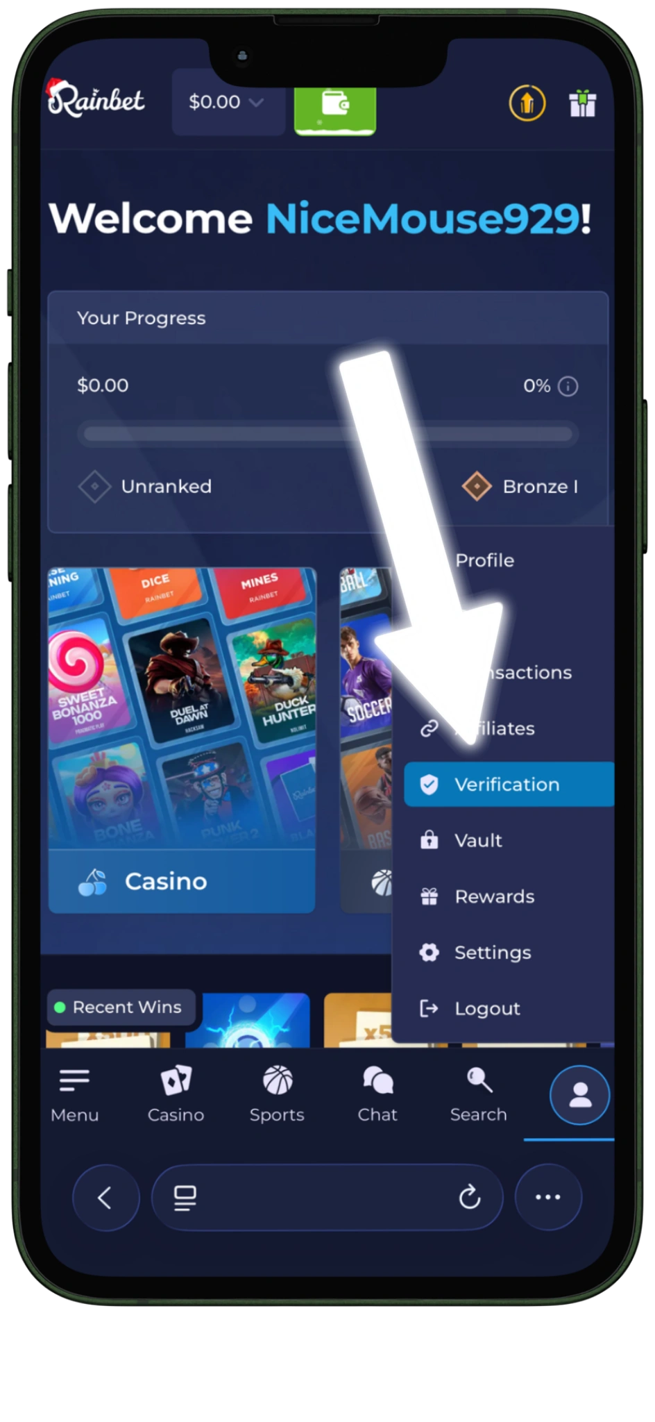 Rainbet login verification button sign up rainbet