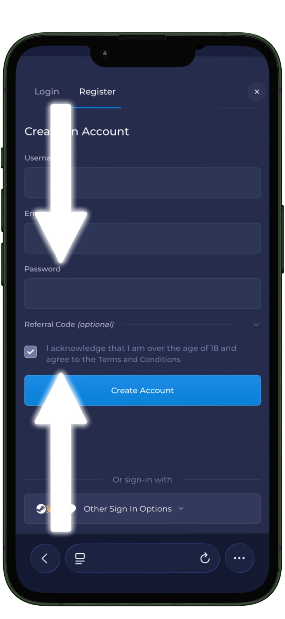 step by step registration guide for rainbet