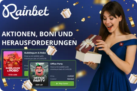 Aktionen, Boni und Herausforderungen