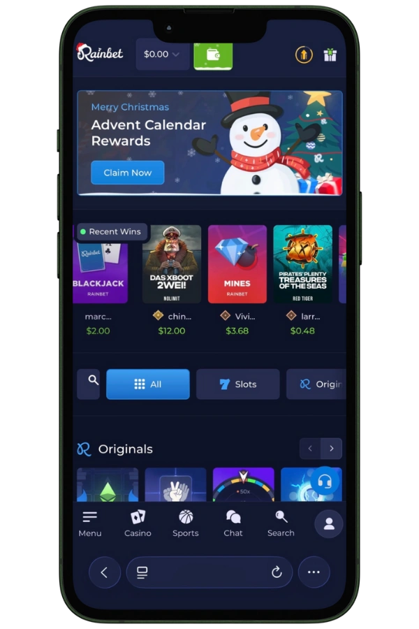 rainbet register