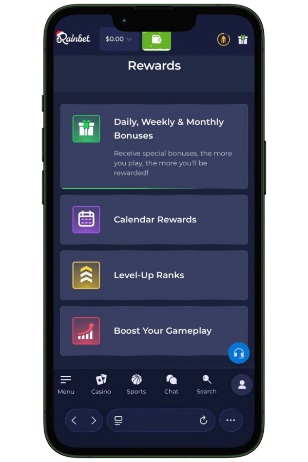 Log in and register at Rainbet Casino in just a few minutes