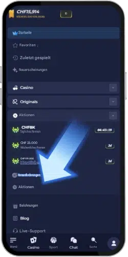 Bonus aktivieren